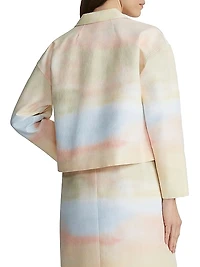 Drop Shoulder Cropped Jacket