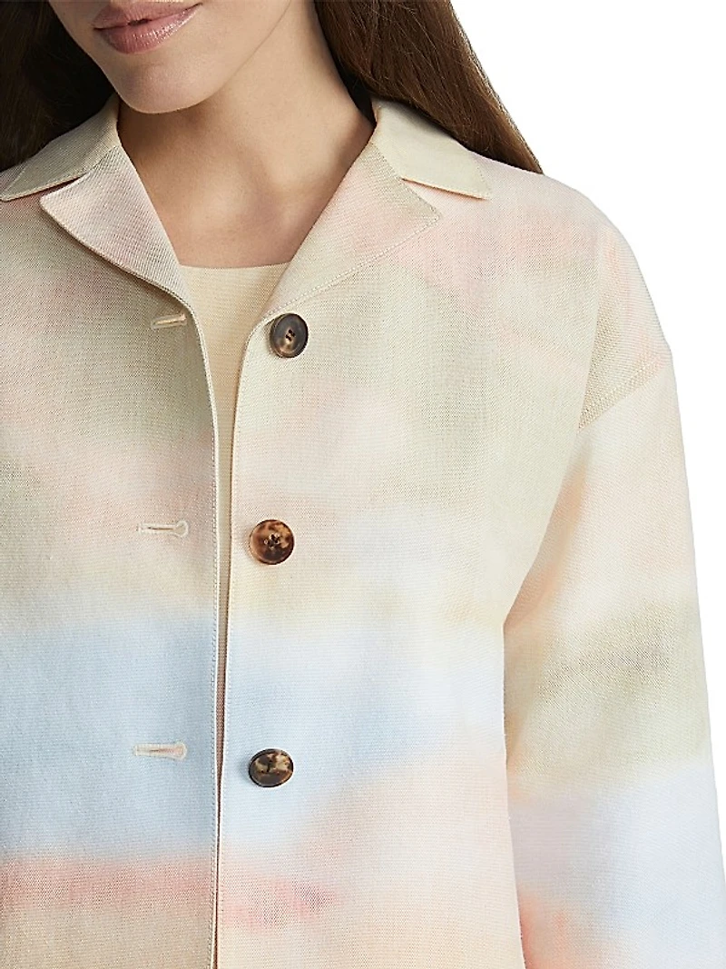 Drop Shoulder Cropped Jacket