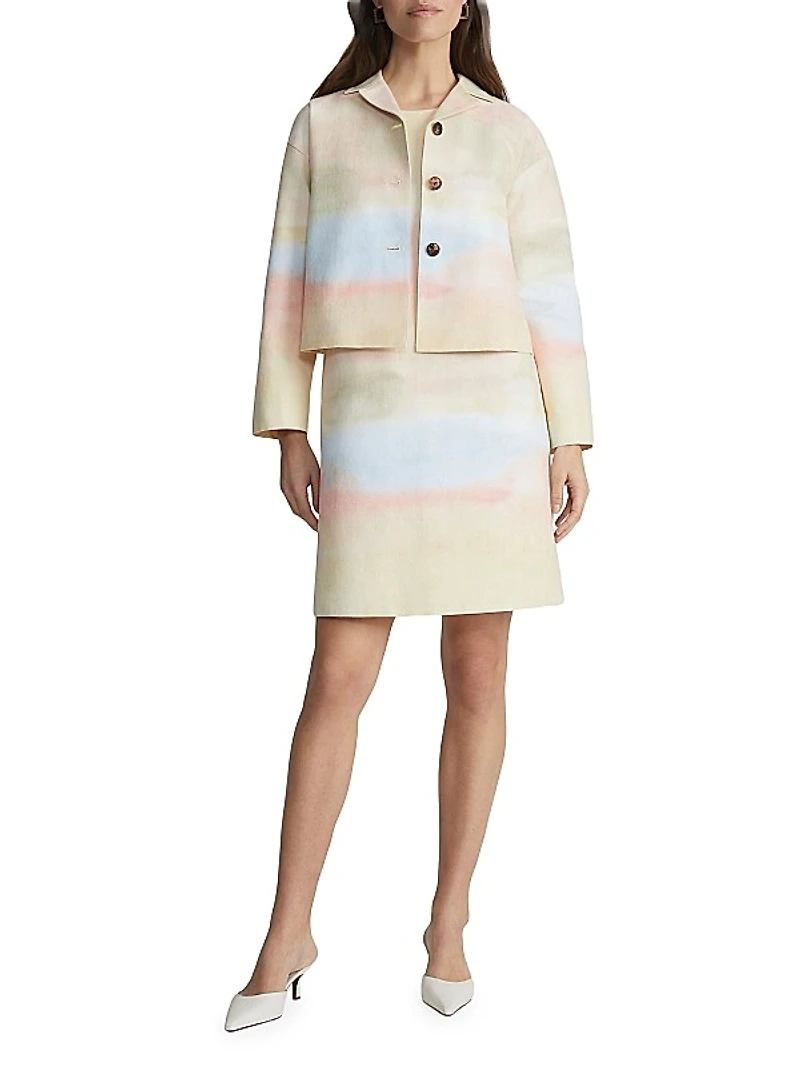 Drop Shoulder Cropped Jacket