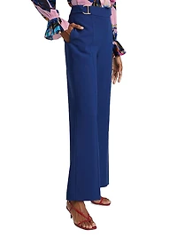 The Inez High-Rise Wide-Leg Pants