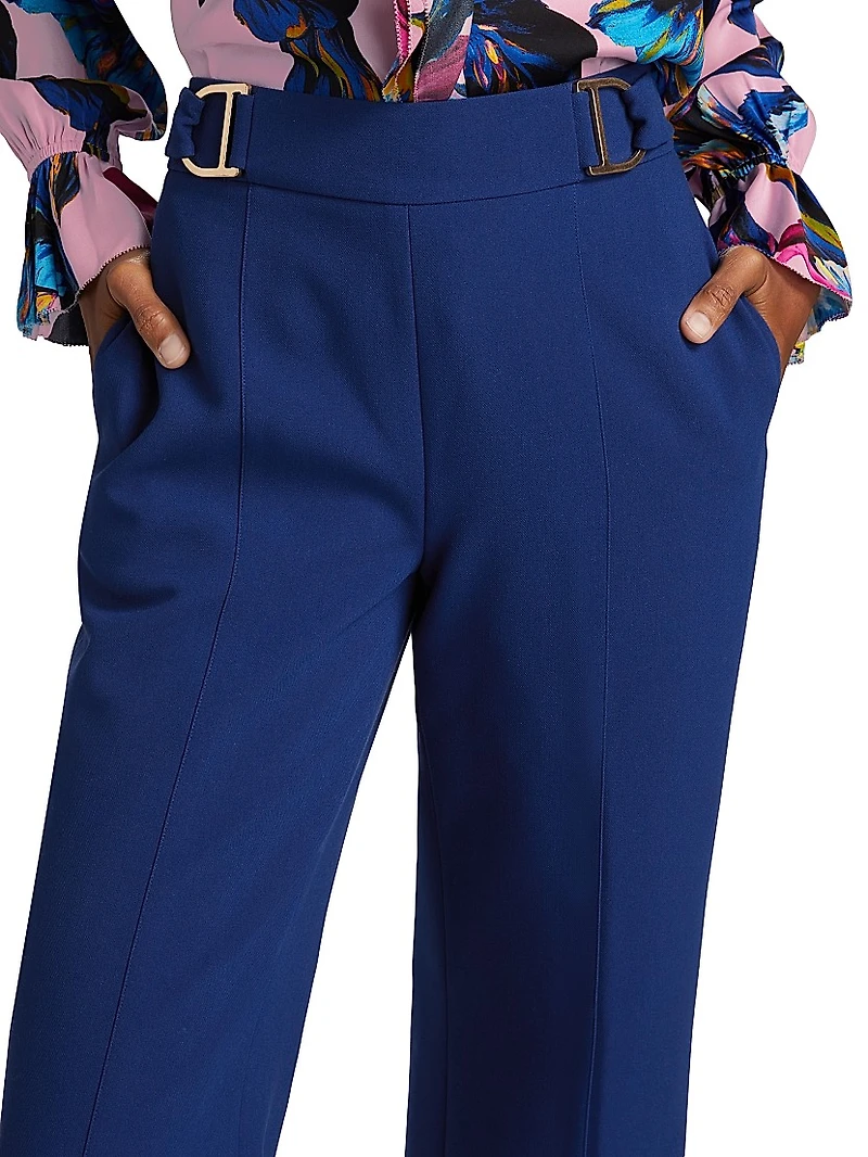 The Inez High-Rise Wide-Leg Pants