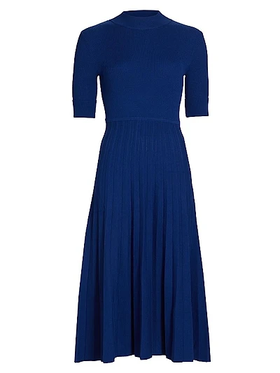 Kamala Mock Turtleneck Midi-Dress