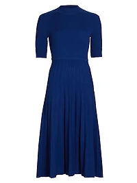 Kamala Mock Turtleneck Midi-Dress