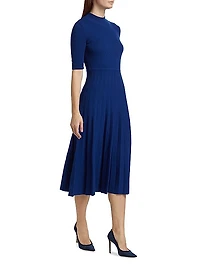 Kamala Mock Turtleneck Midi-Dress