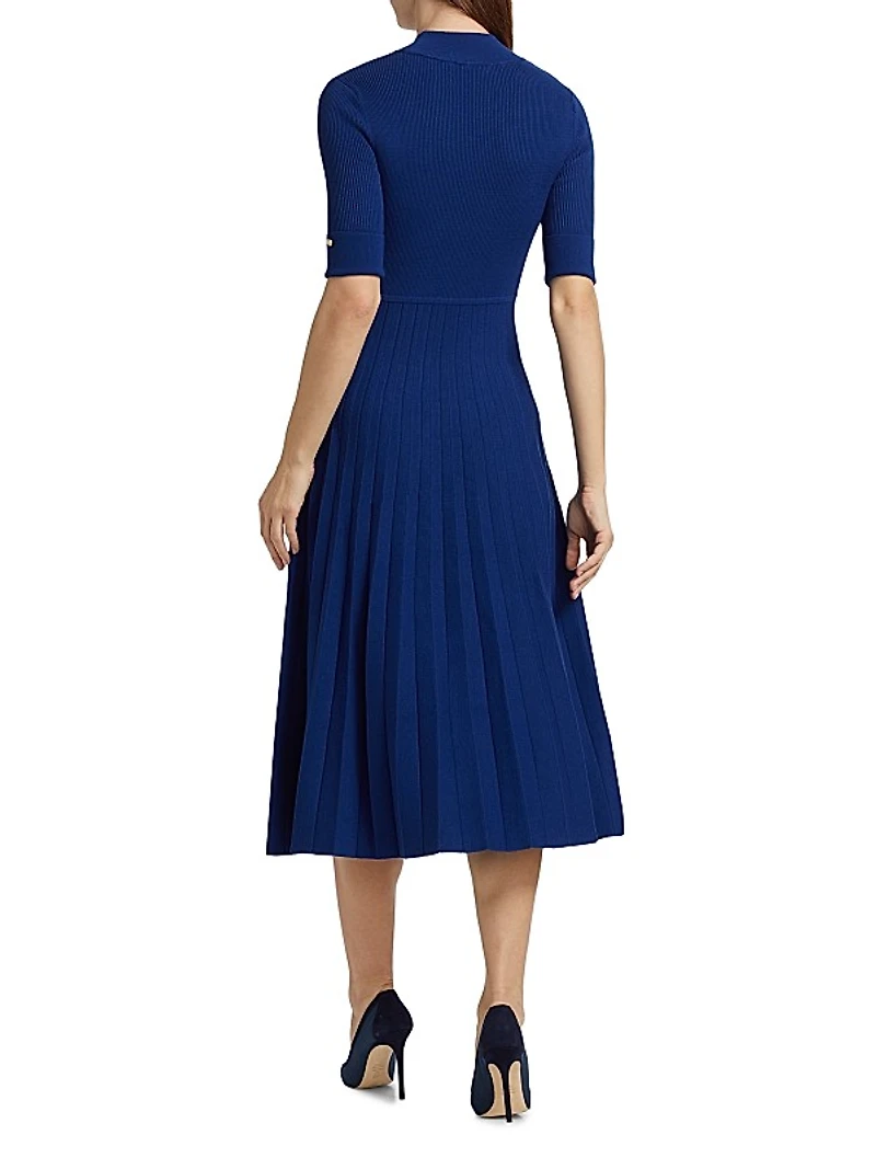 Kamala Mock Turtleneck Midi-Dress