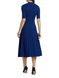 Kamala Mock Turtleneck Midi-Dress