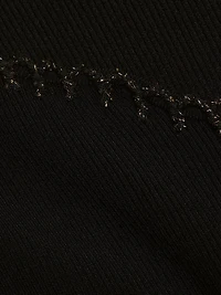 The Maddie Rib-Knit Sweetheart Midi-Dress