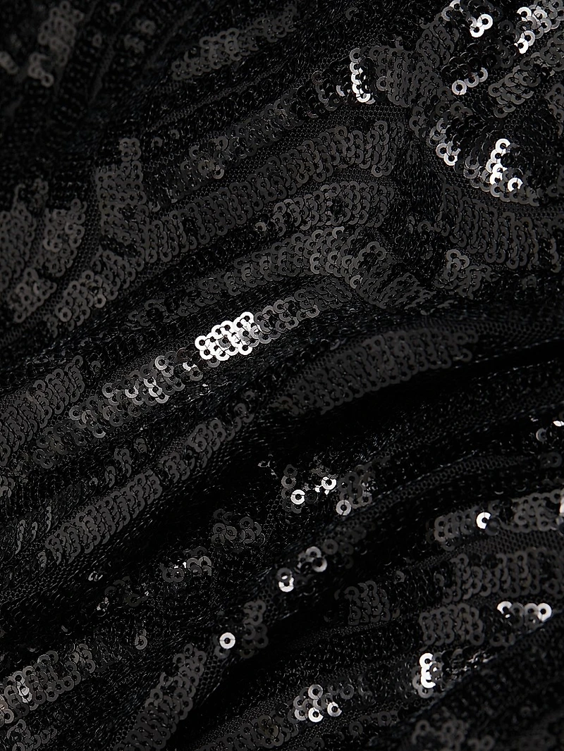 Bella Sequin Halterneck Midi-Dress