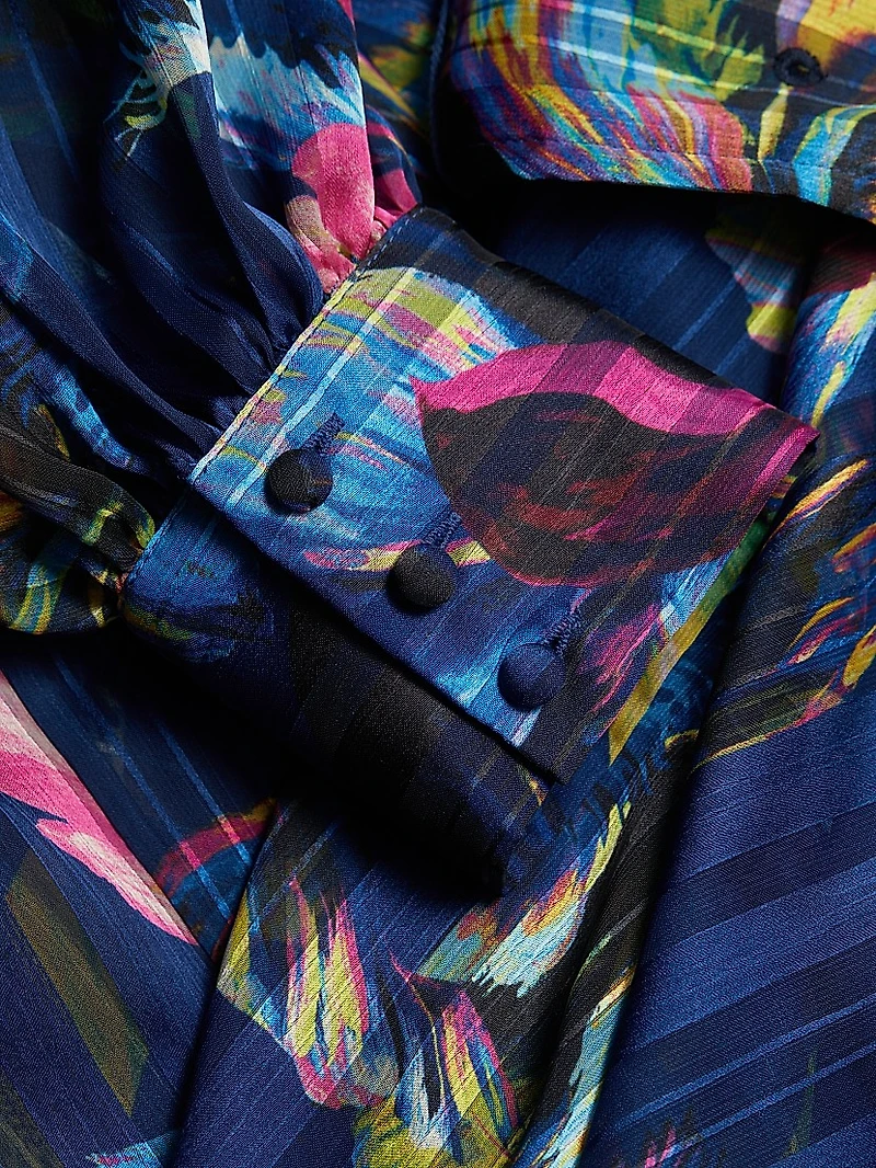 Milena Floral Belted Maxi Dress