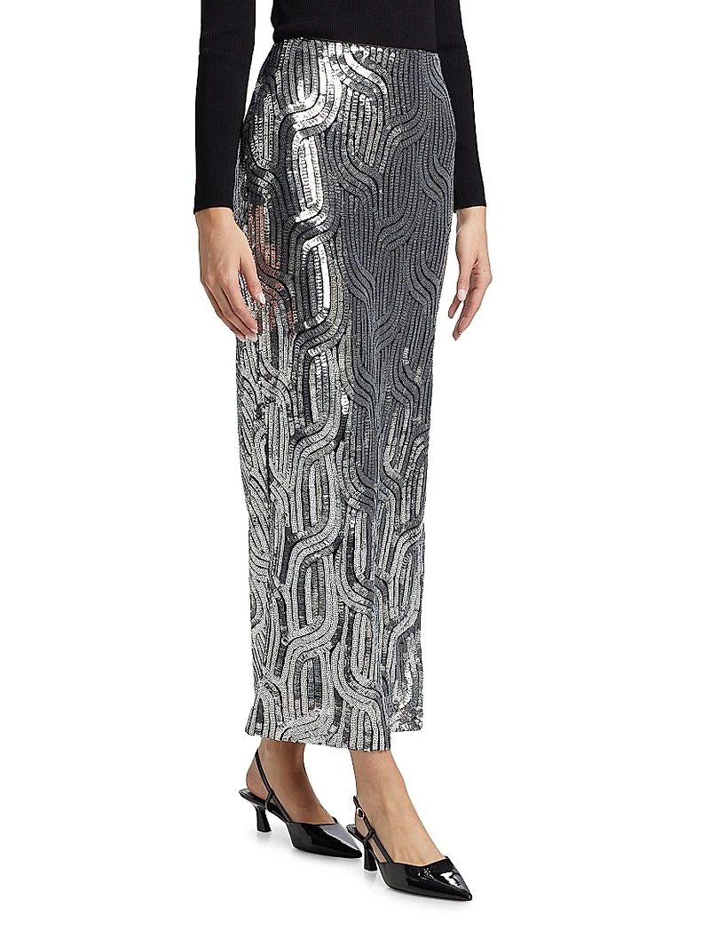 Bella Sequin Maxi Skirt