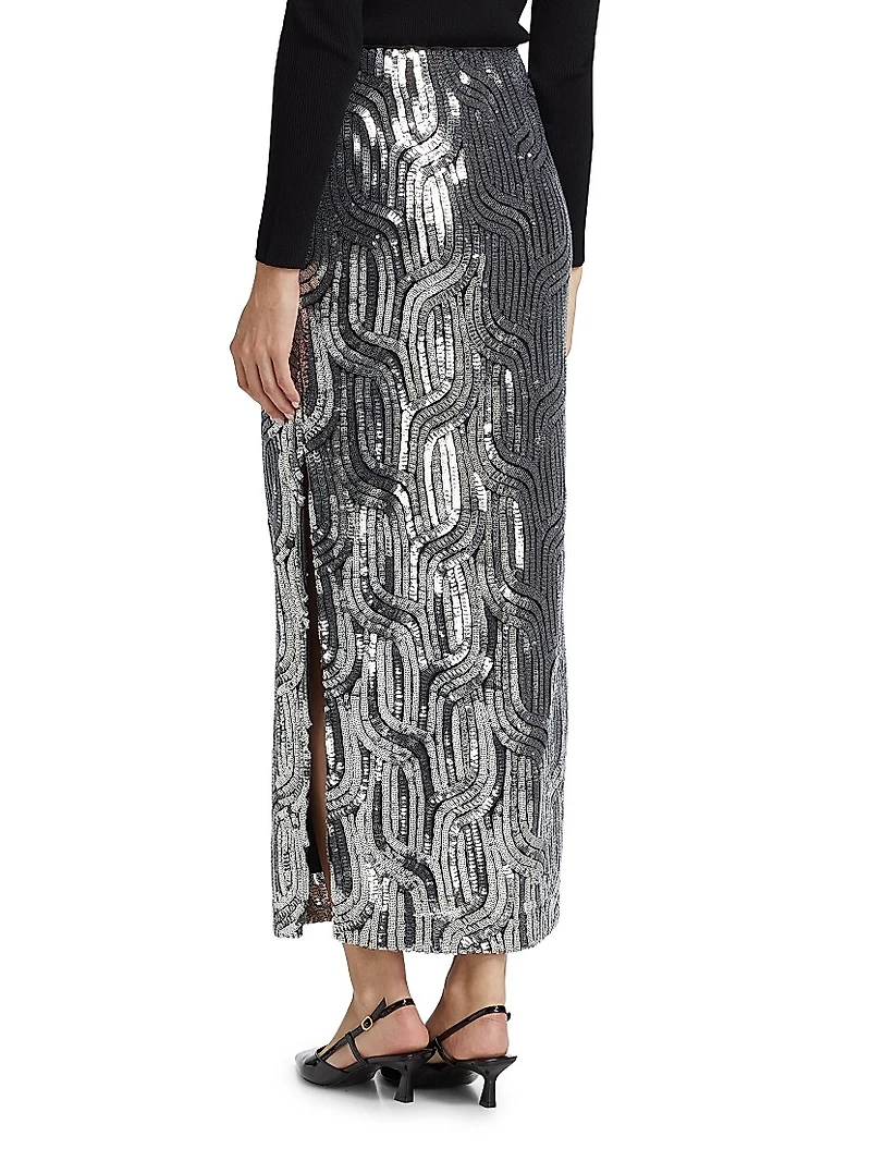 Bella Sequin Maxi Skirt