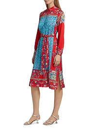 The Paulina Isle of Capri Silk Printed Dress
