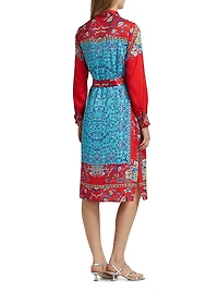 The Paulina Isle of Capri Silk Printed Dress