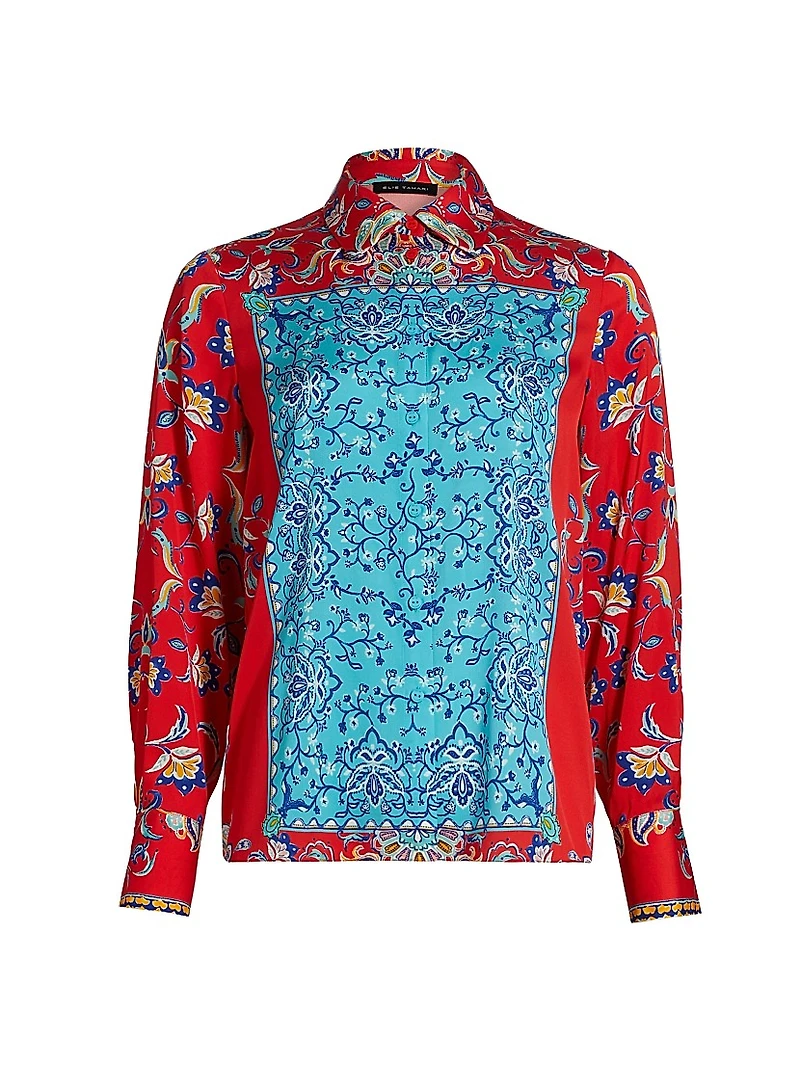 The Haven Isle of Capri Silk Printed Shirt