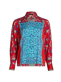 The Haven Isle of Capri Silk Printed Shirt