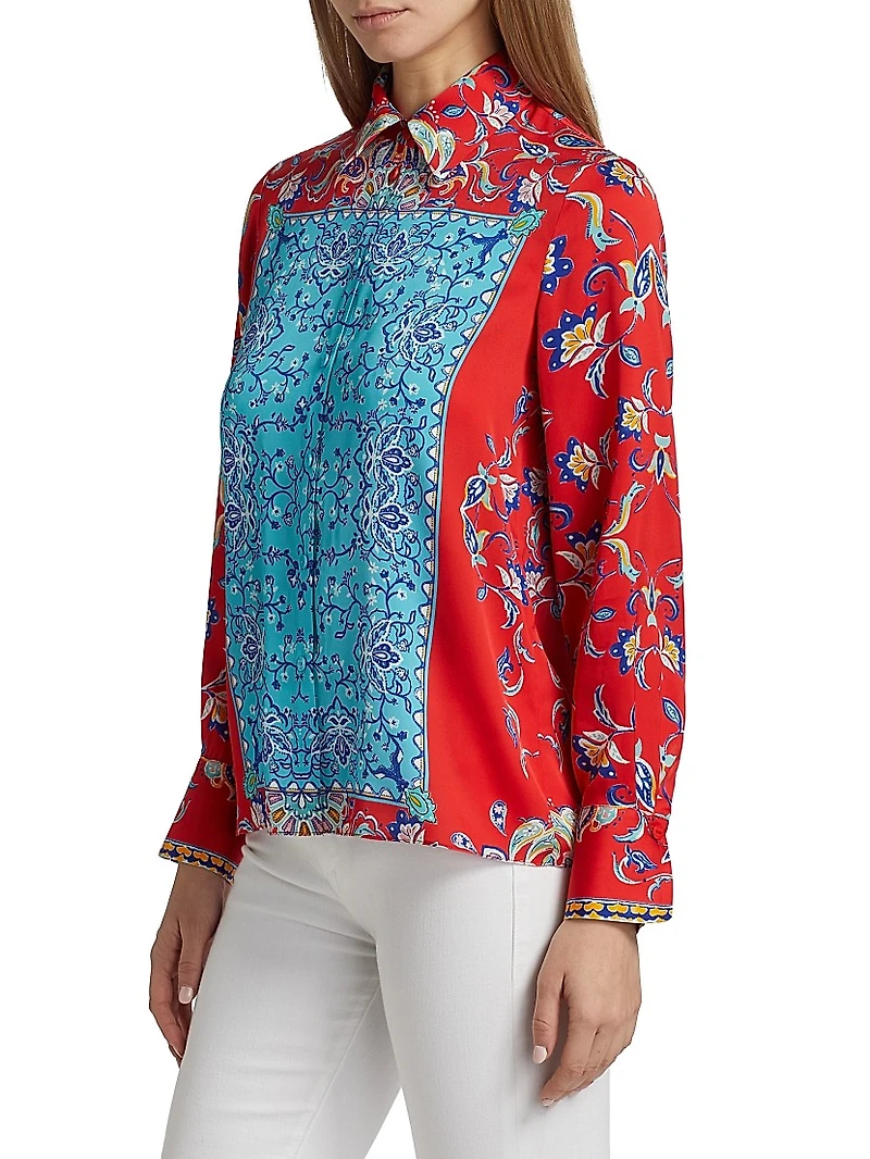 The Haven Isle of Capri Silk Printed Shirt