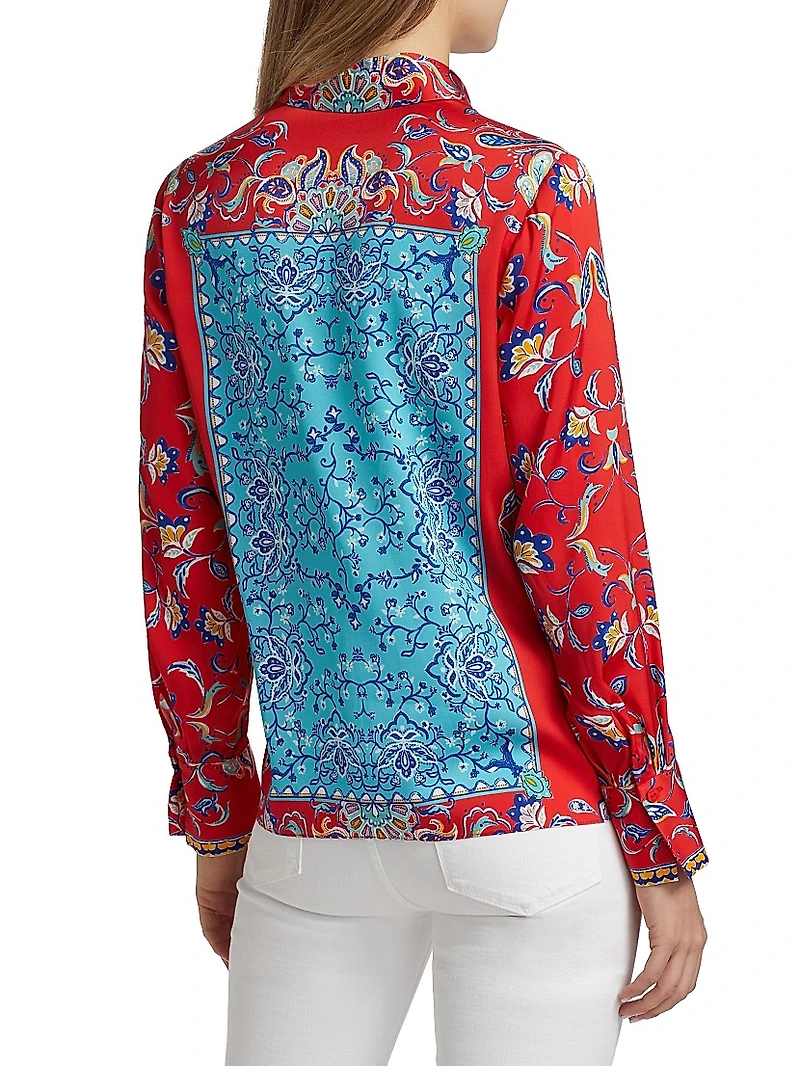 The Haven Isle of Capri Silk Printed Shirt