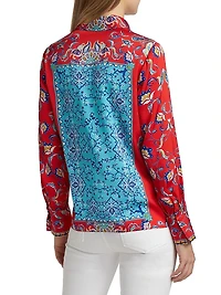 The Haven Isle of Capri Silk Printed Shirt