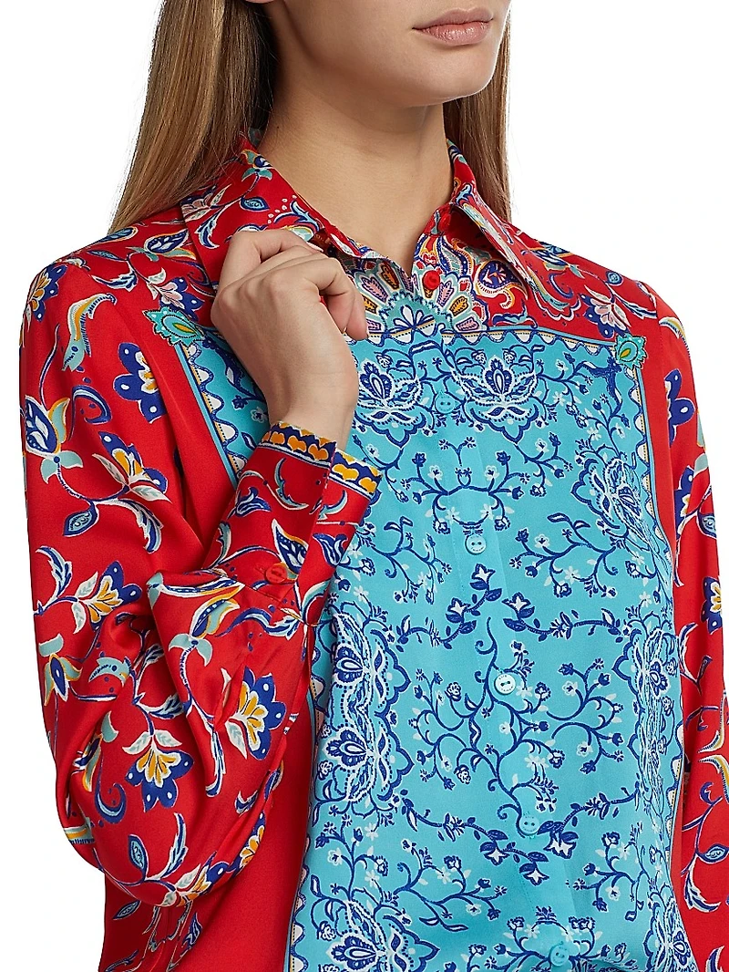 The Haven Isle of Capri Silk Printed Shirt