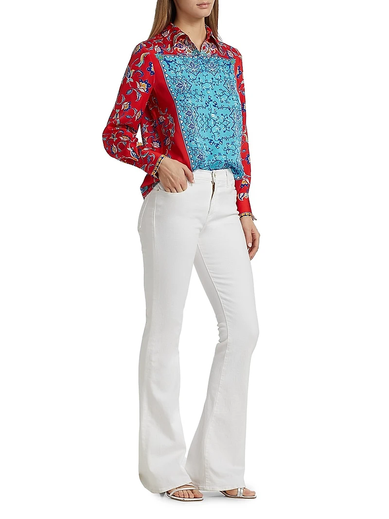 The Haven Isle of Capri Silk Printed Shirt