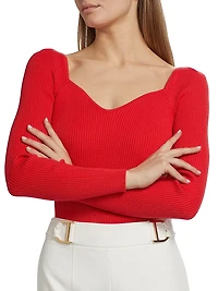 The Soraya Rib-Knit Sweater