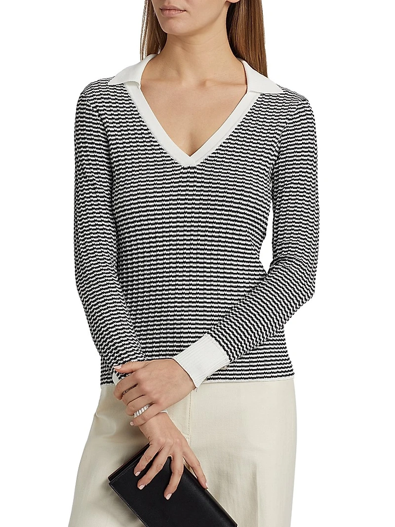 The Carlotta Open Collar Sweater
