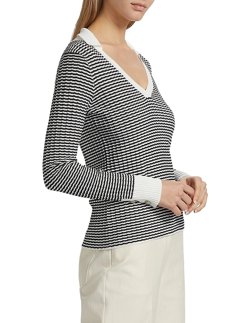 The Carlotta Open Collar Sweater