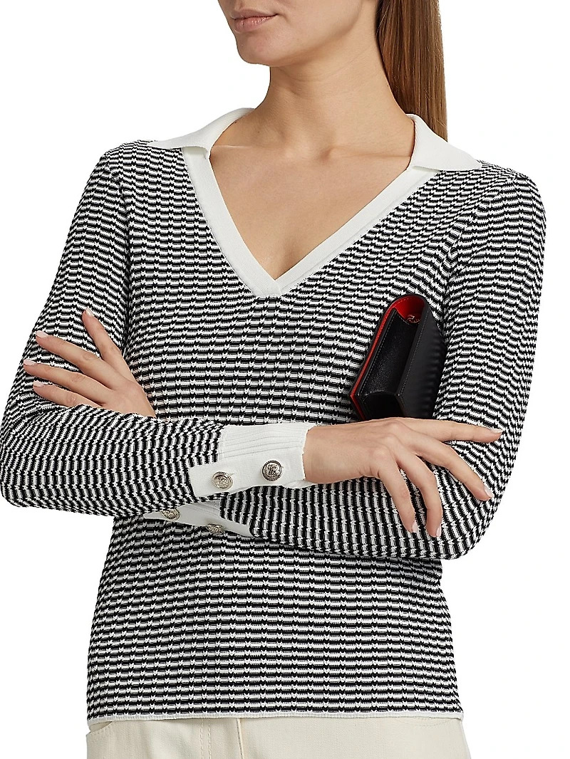 The Carlotta Open Collar Sweater