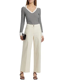 The Carlotta Open Collar Sweater