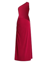 Camellia Bandage One-Shoulder Gown