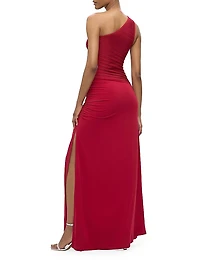 Camellia Bandage One-Shoulder Gown