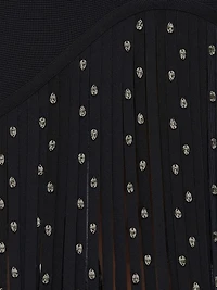 Reagan Hardware Fringe Midi-Dress