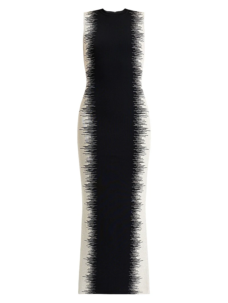 Ruby Intarsia Body-Con Gown