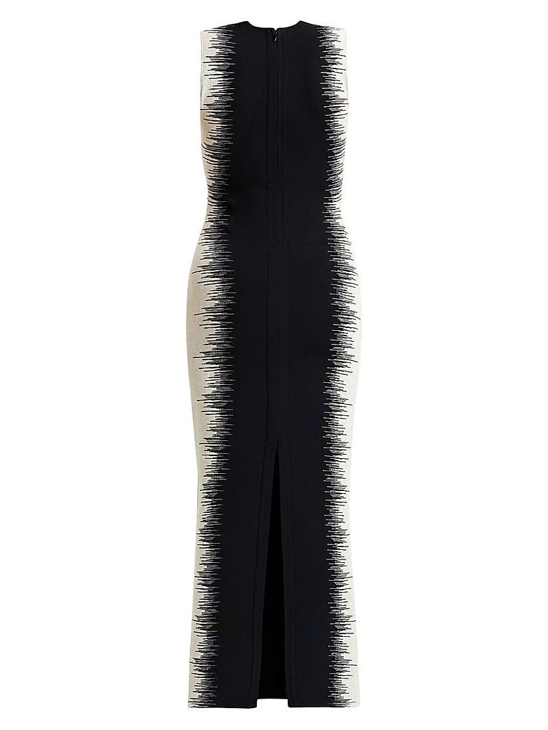 Ruby Intarsia Body-Con Gown
