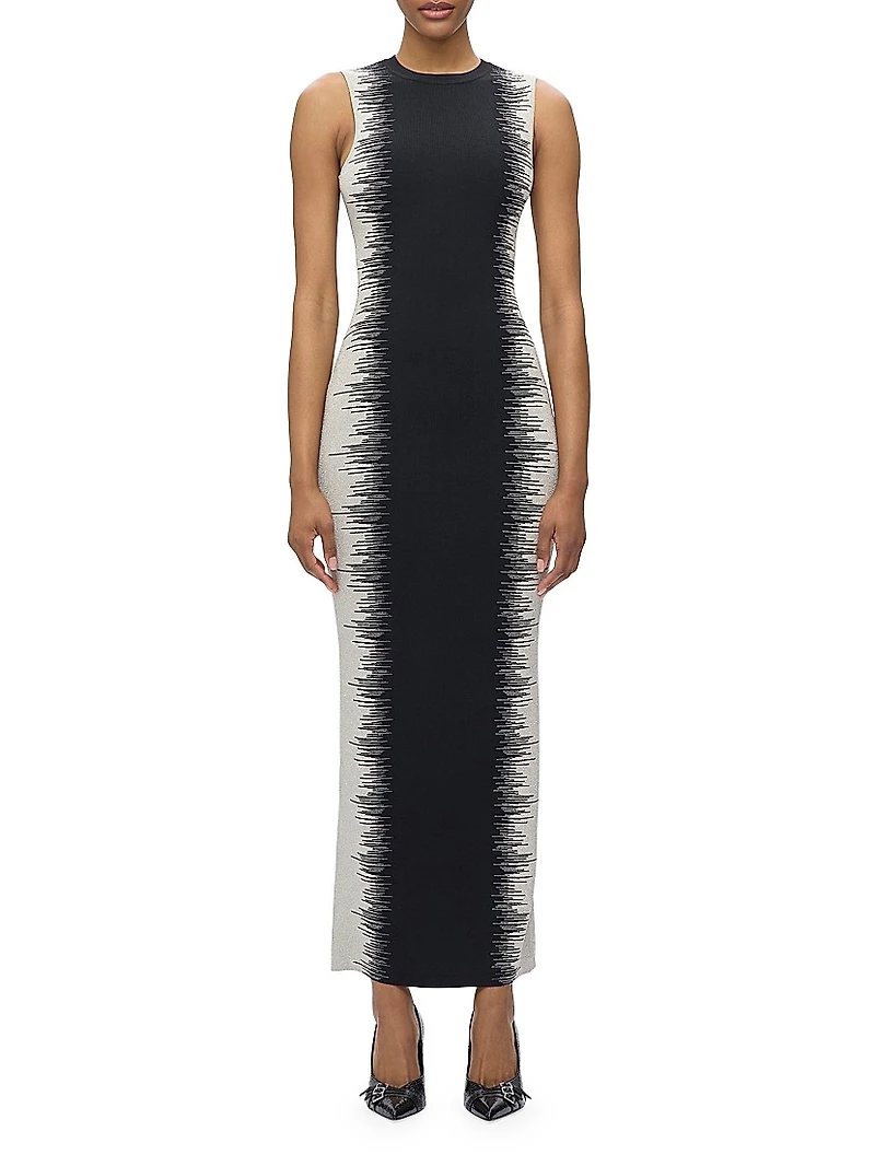 Ruby Intarsia Body-Con Gown