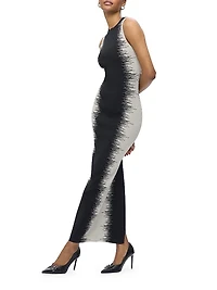 Ruby Intarsia Body-Con Gown