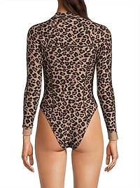 Kendall Leopard Print Surfsuit