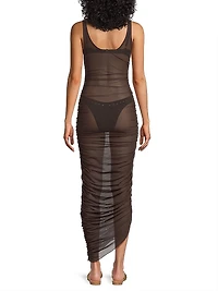 Stevie Sheer Cover-Up Midi-Dress