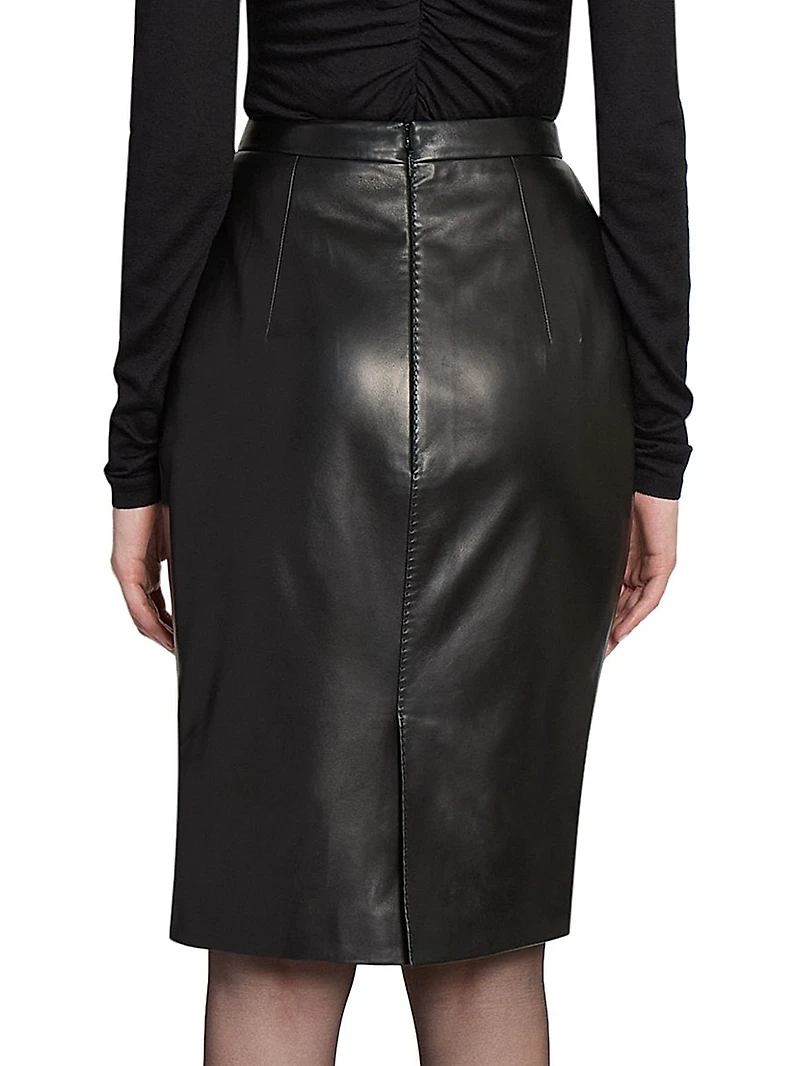 Pencil Skirt in Lambskin