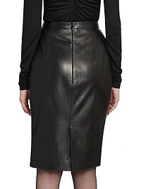 Pencil Skirt in Lambskin