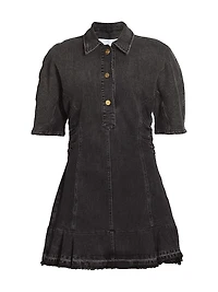 Tint Edge Denim Mini Shirtdress