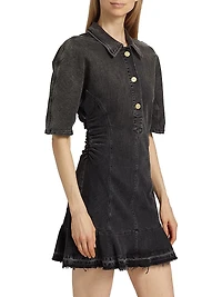 Tint Edge Denim Mini Shirtdress