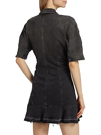 Tint Edge Denim Mini Shirtdress