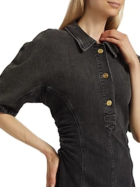 Tint Edge Denim Mini Shirtdress