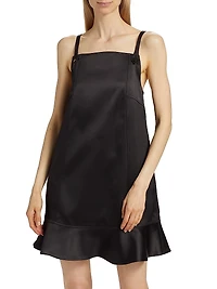 Duchesse Satin Sleeveless Minidress