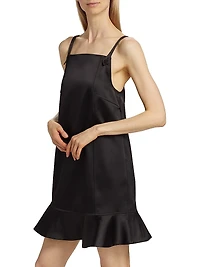 Duchesse Satin Sleeveless Minidress