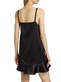 Duchesse Satin Sleeveless Minidress