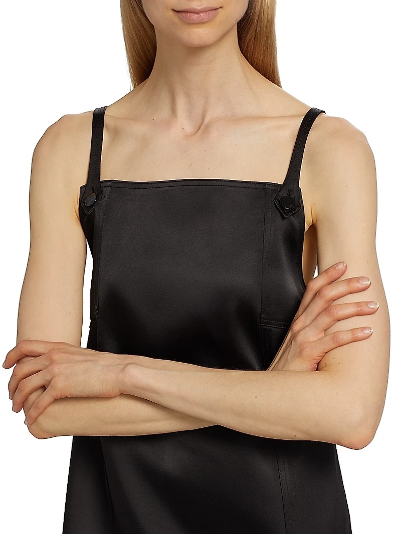 Duchesse Satin Sleeveless Minidress