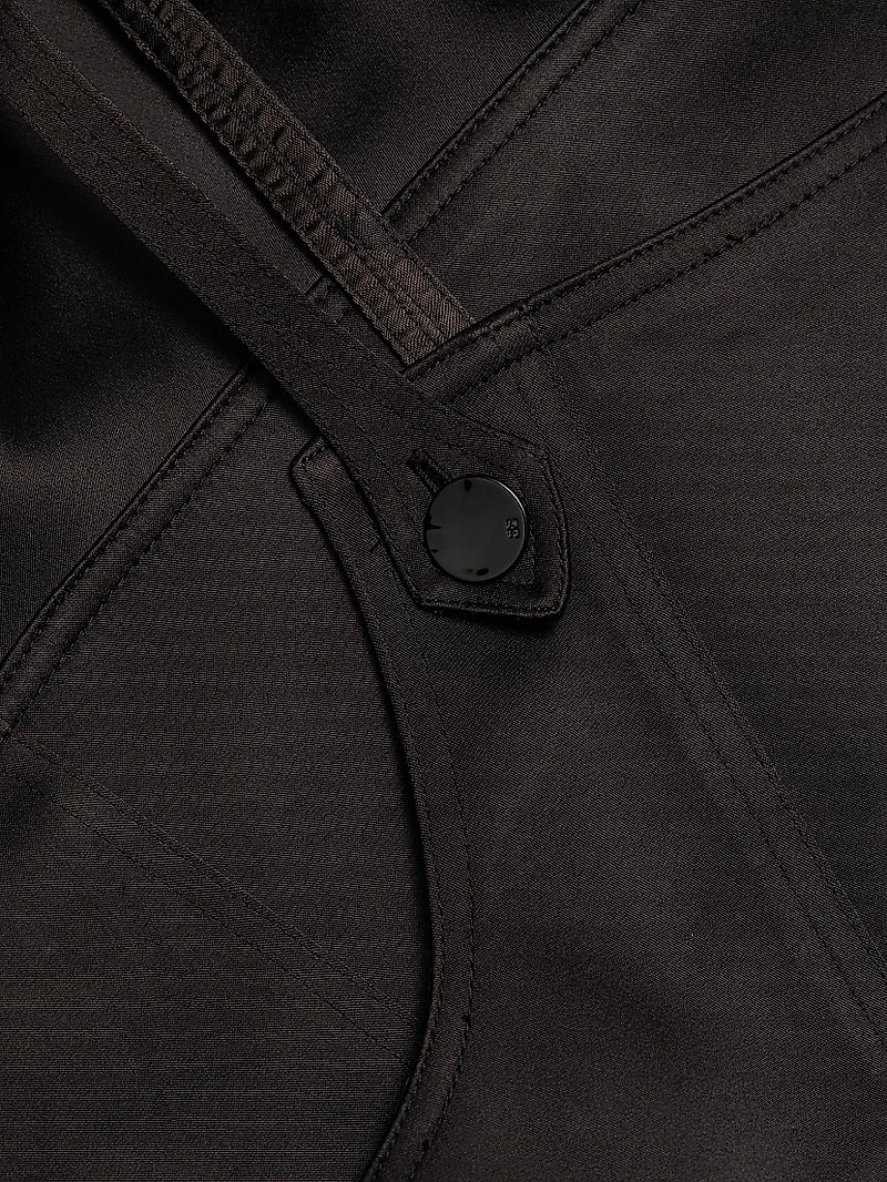 Duchesse Satin Sleeveless Minidress