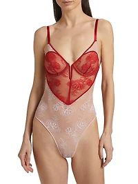 Bouquet Lace Heart Bodysuit